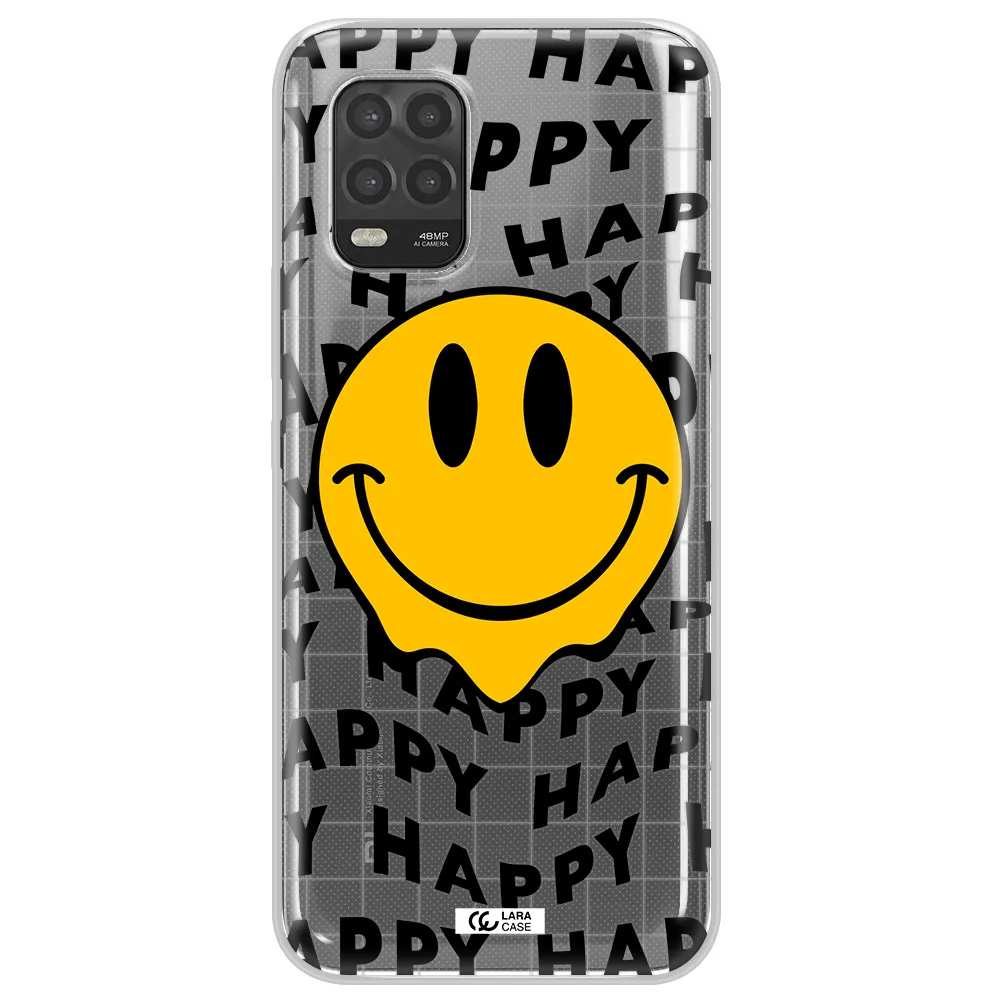 Happy Emoji Xiaomi Mi 10 Lite Clear TPU Case