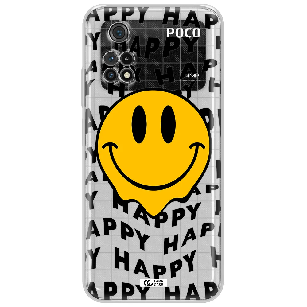 Happy Emoji Xiaomi Poco M4 Pro 4G Clear Tpu Case