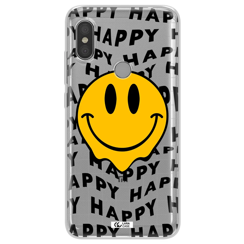 Happy Emoji Xiaomi Redmi Note 6 Pro Clear TPU Case