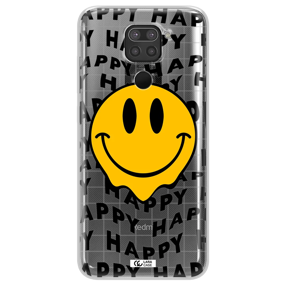 Happy Emoji Xiaomi Redmi Note 9 Clear TPU Case