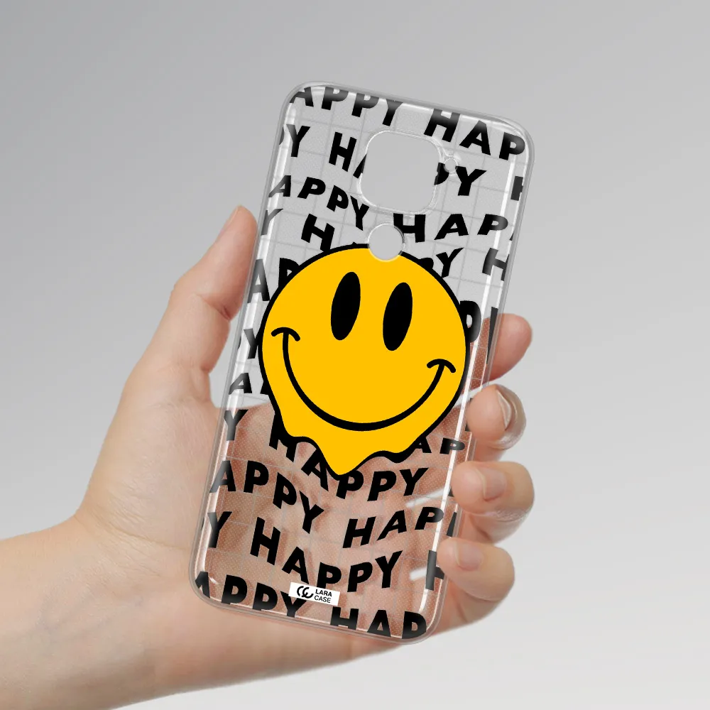 Happy Emoji Xiaomi Redmi Note 9 Clear TPU Case