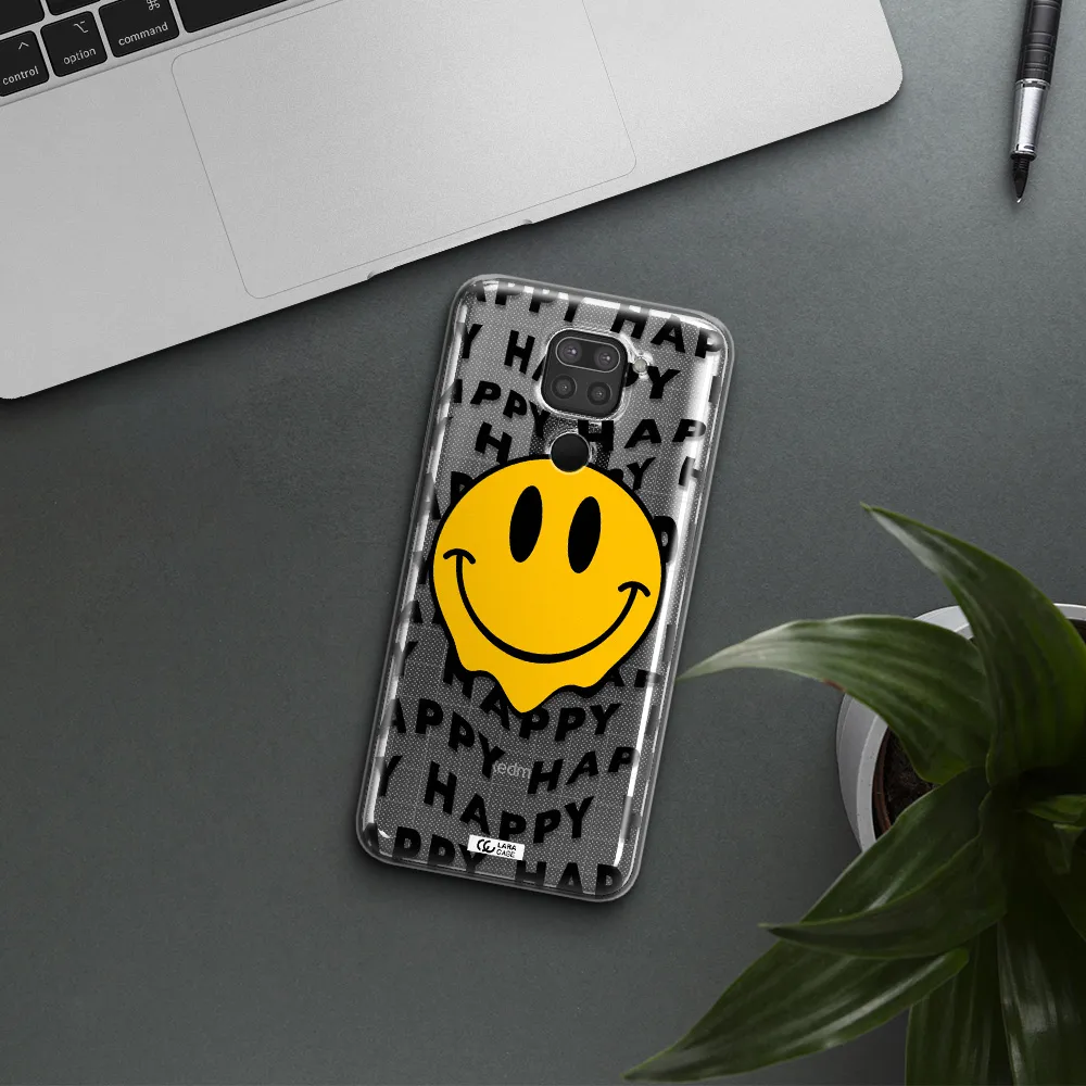 Happy Emoji Xiaomi Redmi Note 9 Clear TPU Case