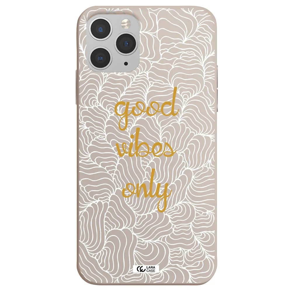 a white background with gold text Apple iPhone 11 pro Silicone Stone Case