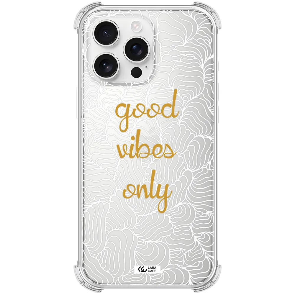 A White Background With Gold Text Apple Iphone 16 Pro Max Clear Pc Case