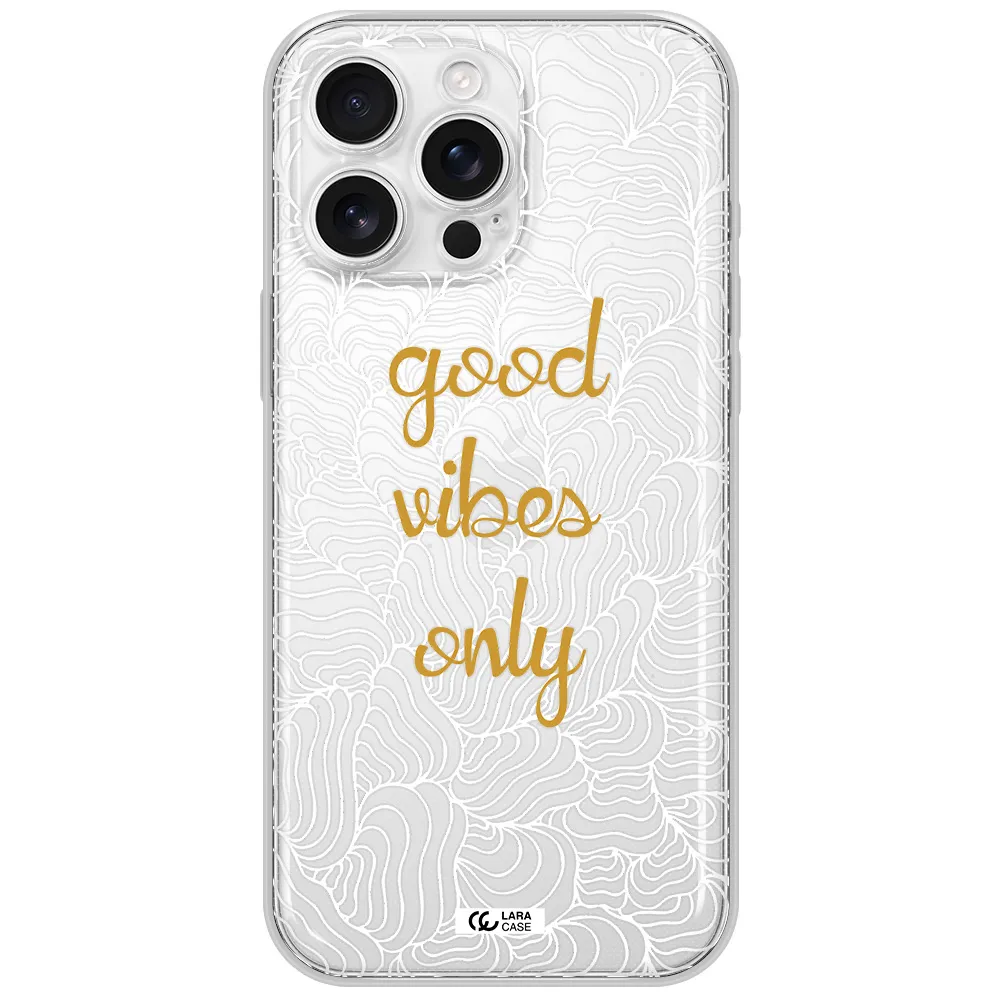 A White Background With Gold Text Apple Iphone 16 Pro Max Clear Tpu Case