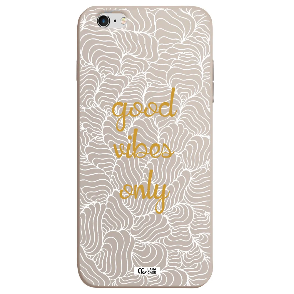 a white background with gold text Apple iPhone 6 plus Silicone Stone Case