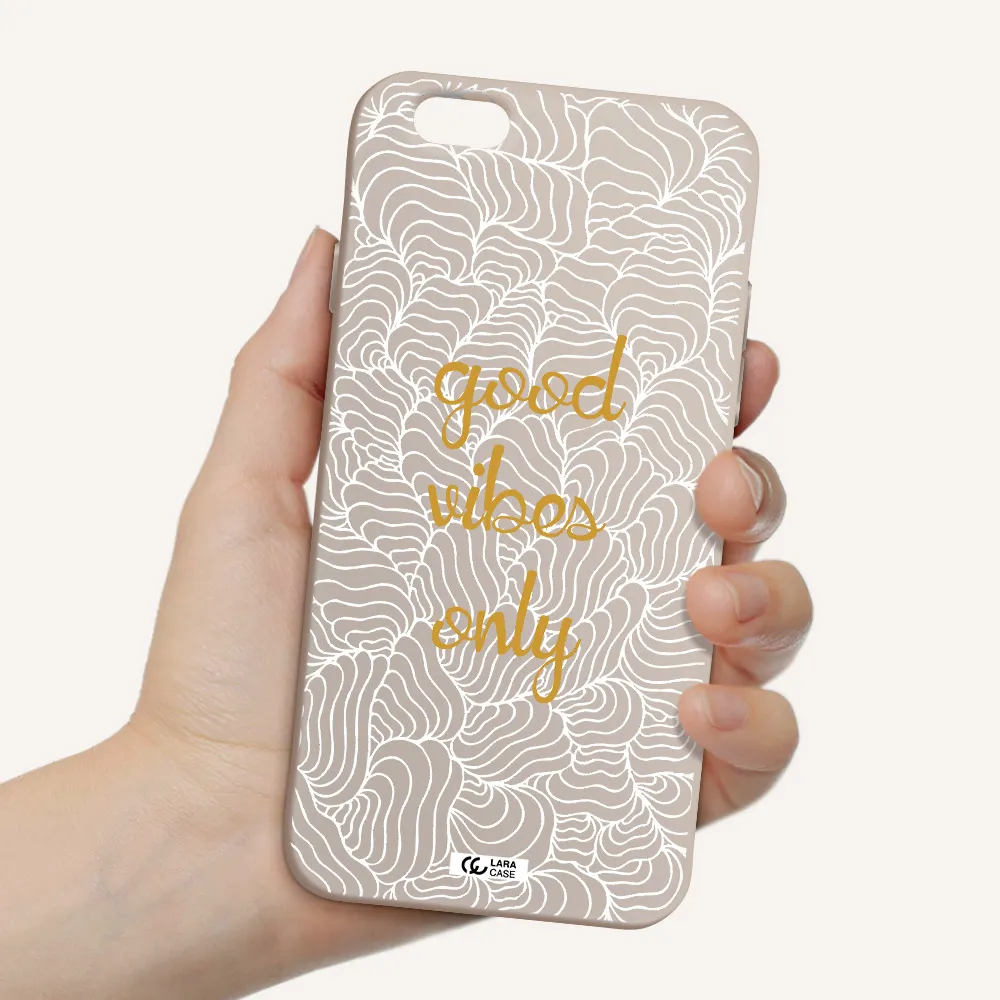 a white background with gold text Apple iPhone 6 Silicone Stone Case