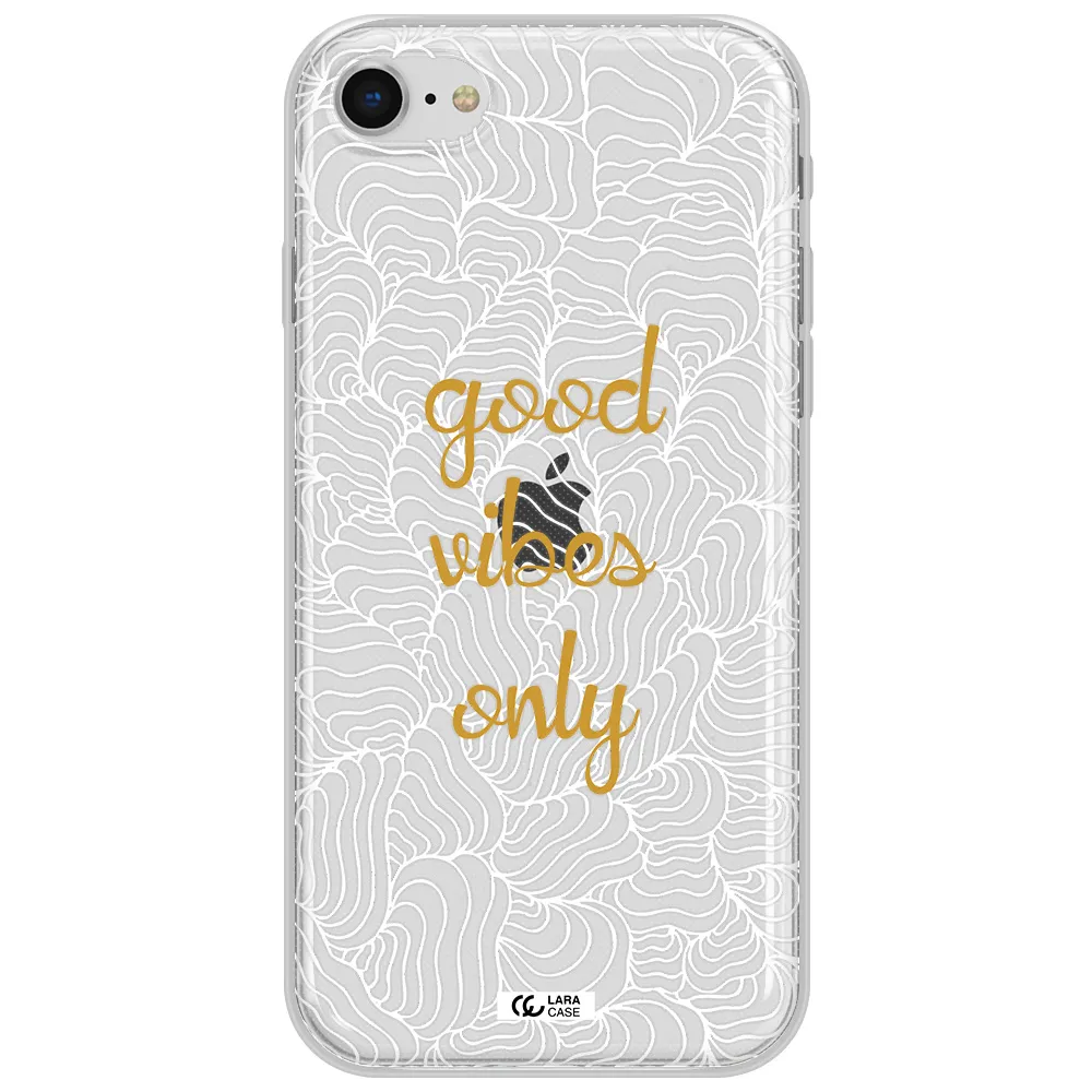 A White Background With Gold Text Apple Iphone Se 2020 Clear Tpu Case