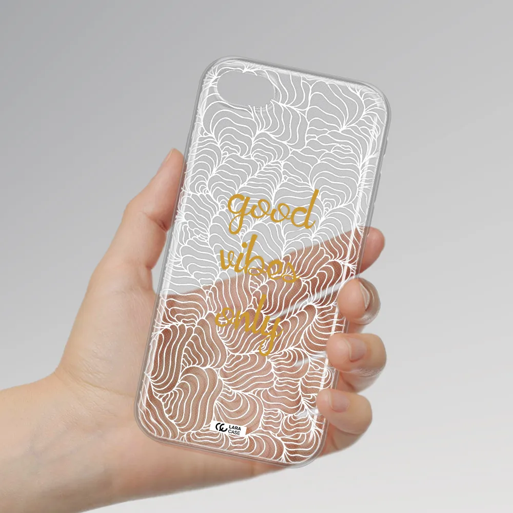 A White Background With Gold Text Apple Iphone Se 2020 Clear Tpu Case