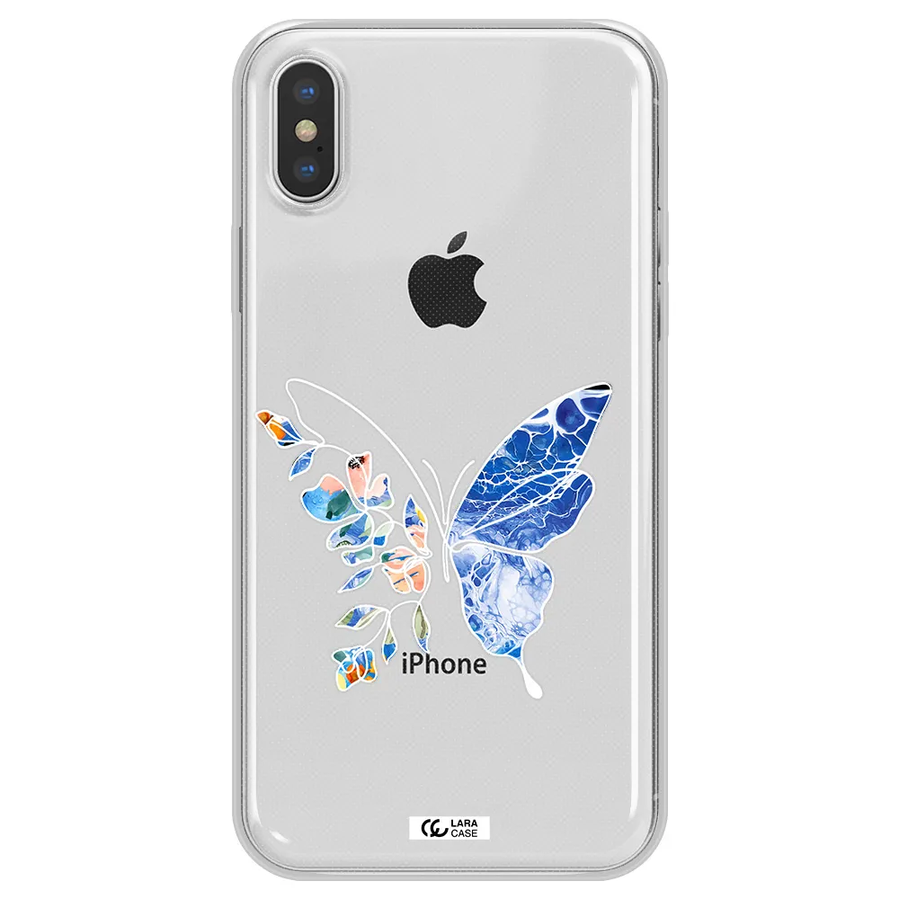 A White Background With Gold Text Apple Iphone Xs Clear Tpu Case