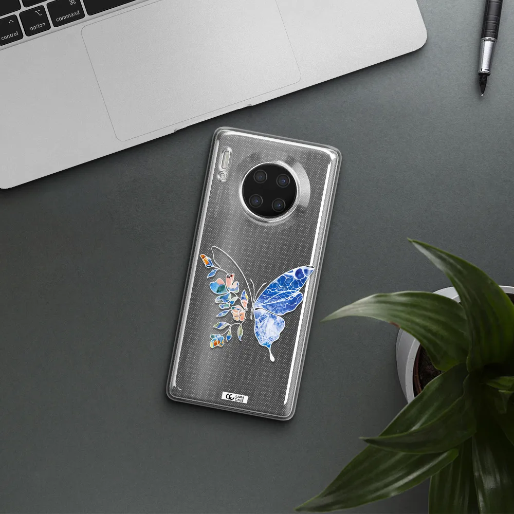 A White Background With Gold Text Huawei Mate 30 Pro Clear Tpu Case