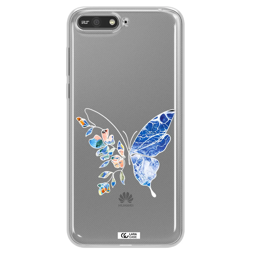 A White Background With Gold Text Huawei Y6 2018 Clear Tpu Case