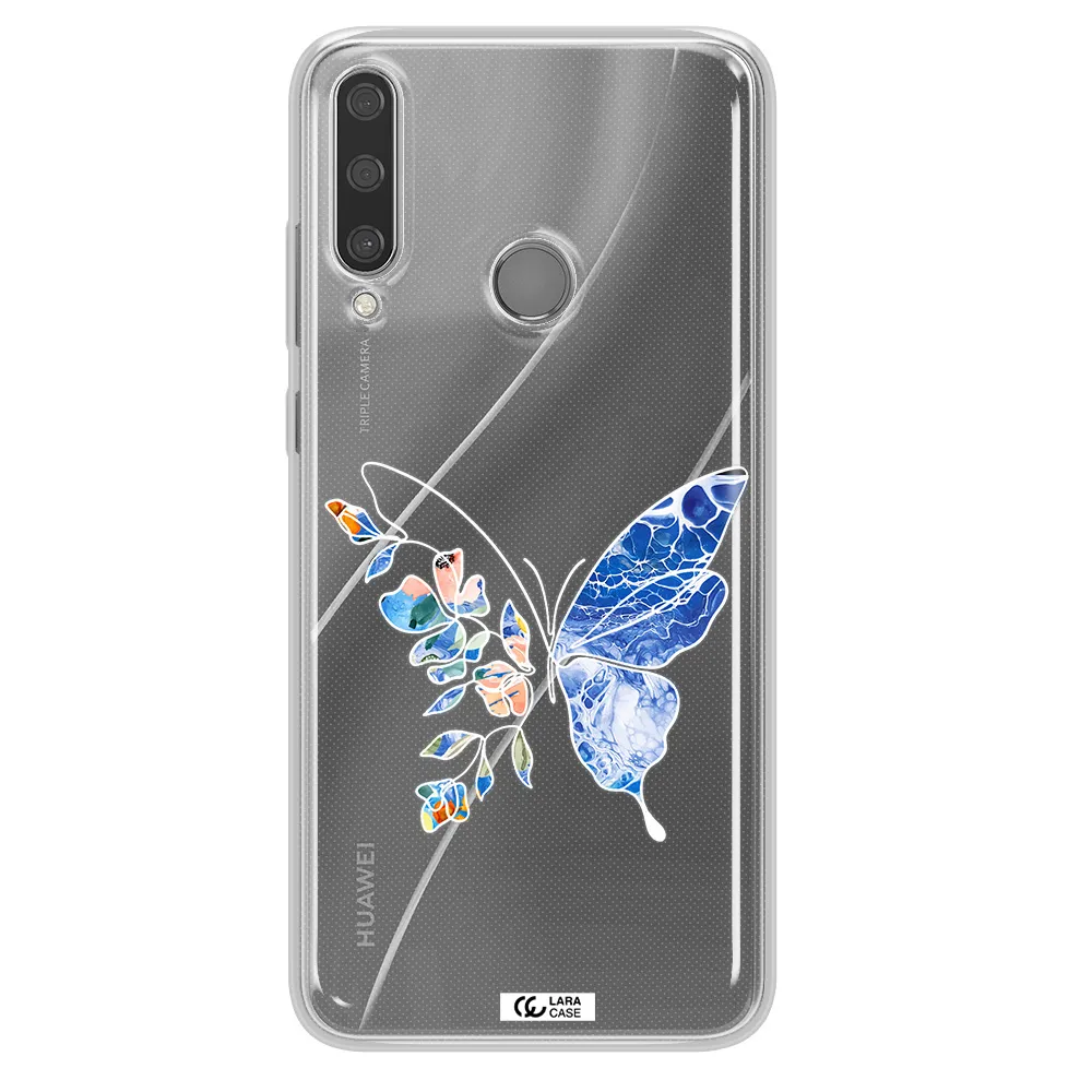 A White Background With Gold Text Huawei Y6P Clear Tpu Case