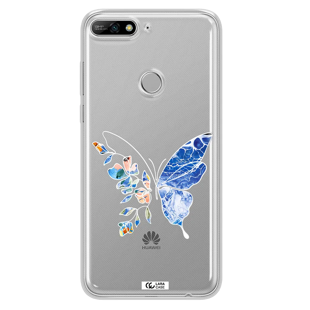 A White Background With Gold Text Huawei Y7 2018 Clear Tpu Case