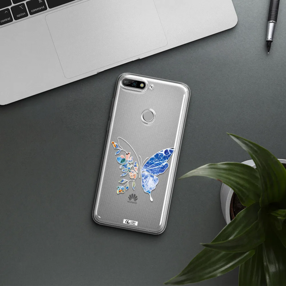 A White Background With Gold Text Huawei Y7 2018 Clear Tpu Case