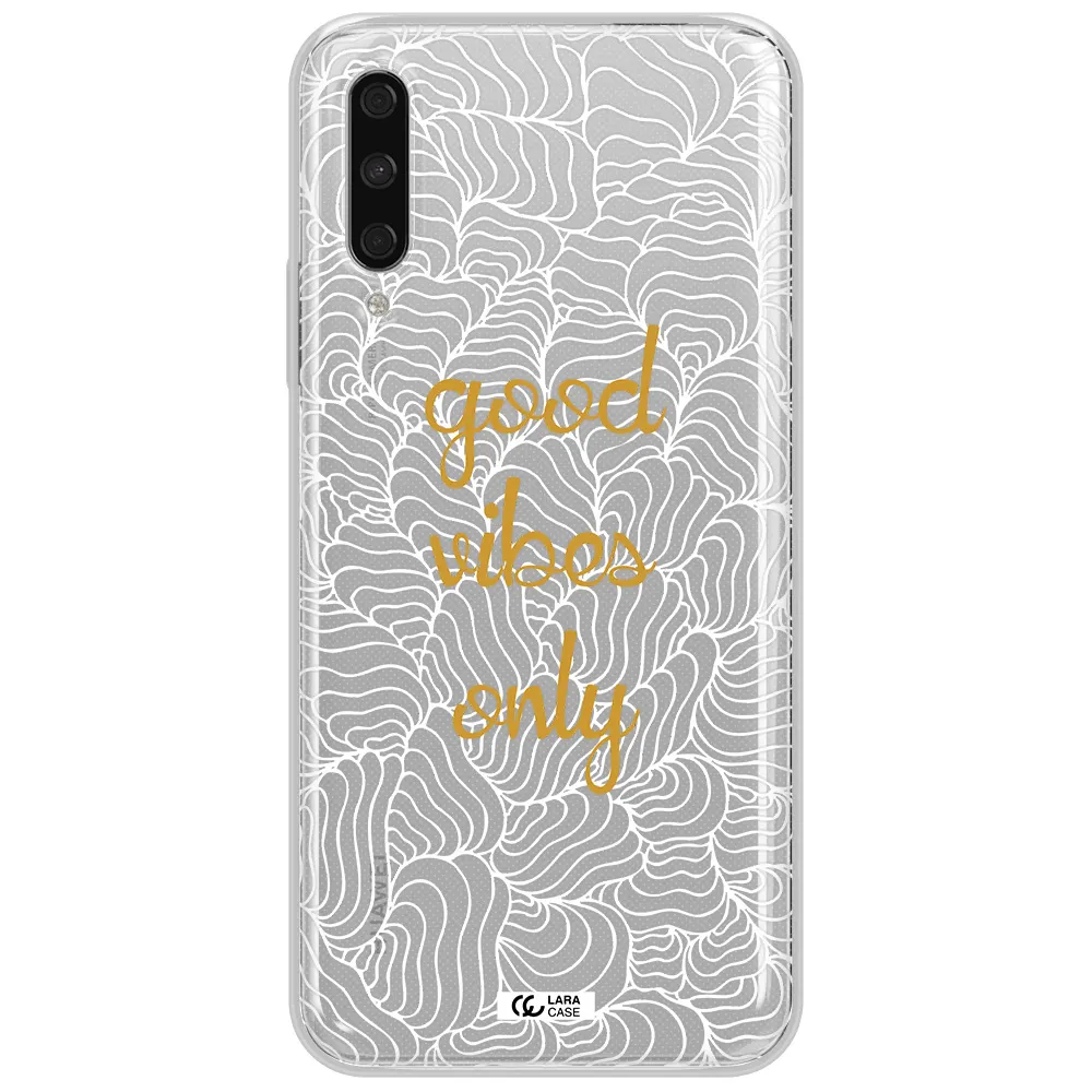 A White Background With Gold Text Huawei Y9S Clear Tpu Case