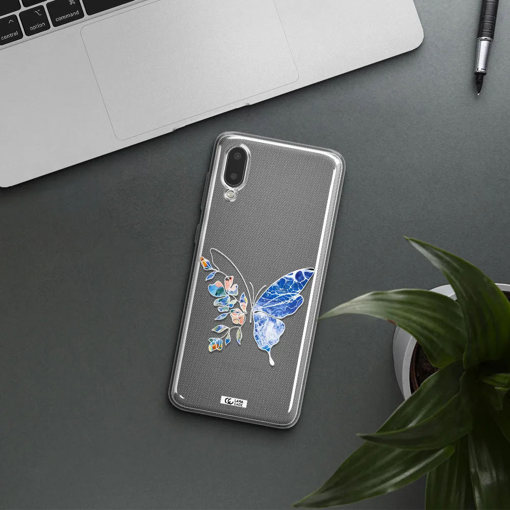 A White Background With Gold Text Samsung A02 Clear Tpu Case