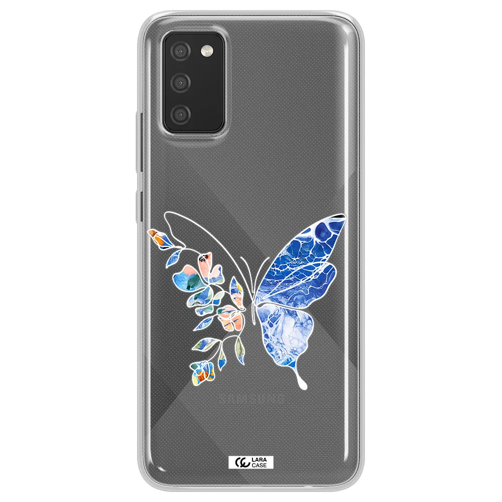 A White Background With Gold Text Samsung A02S Clear Tpu Case