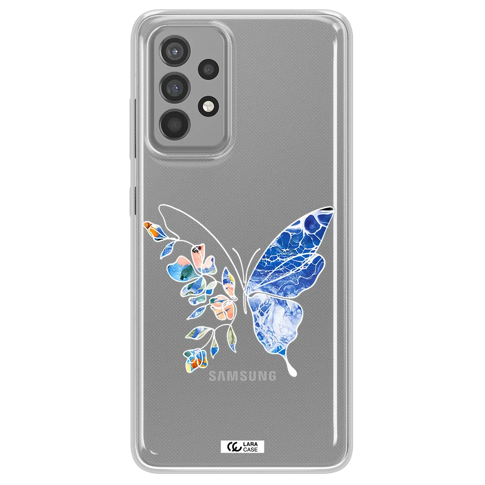 A White Background With Gold Text Samsung A52 Clear Tpu Case