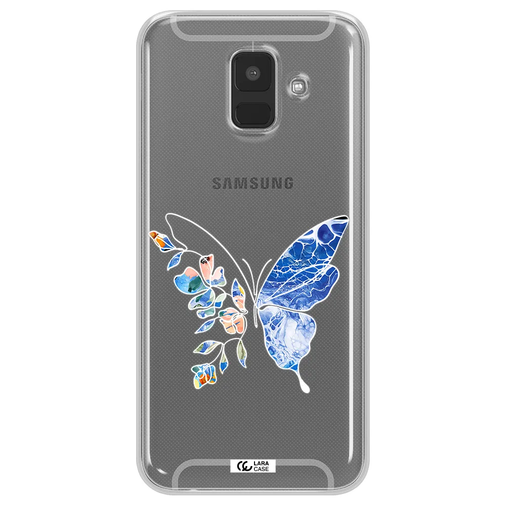 A White Background With Gold Text Samsung A6 Clear Tpu Case
