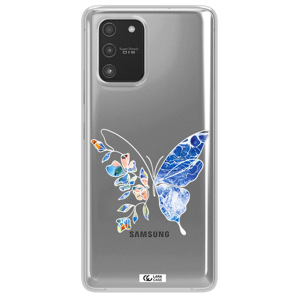 A White Background With Gold Text Samsung A91 Clear Tpu Case