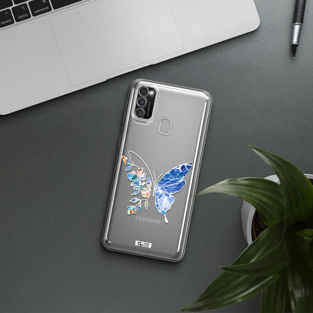 A White Background With Gold Text Samsung M30S Clear Tpu Case