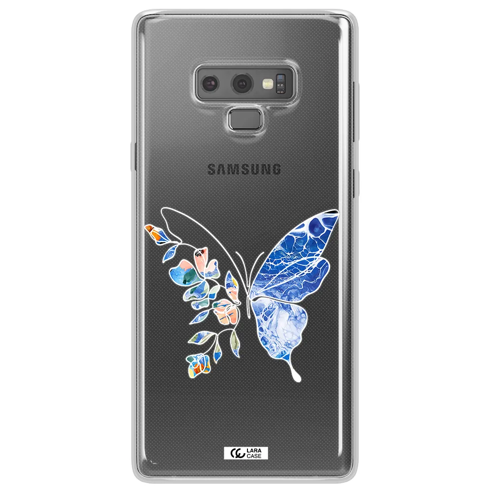 A White Background With Gold Text Samsung Note 9 Clear Tpu Case
