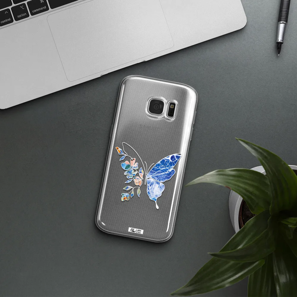 A White Background With Gold Text Samsung S 7 Clear Tpu Case