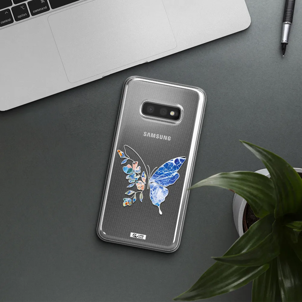 A White Background With Gold Text Samsung S10E Clear Tpu Case