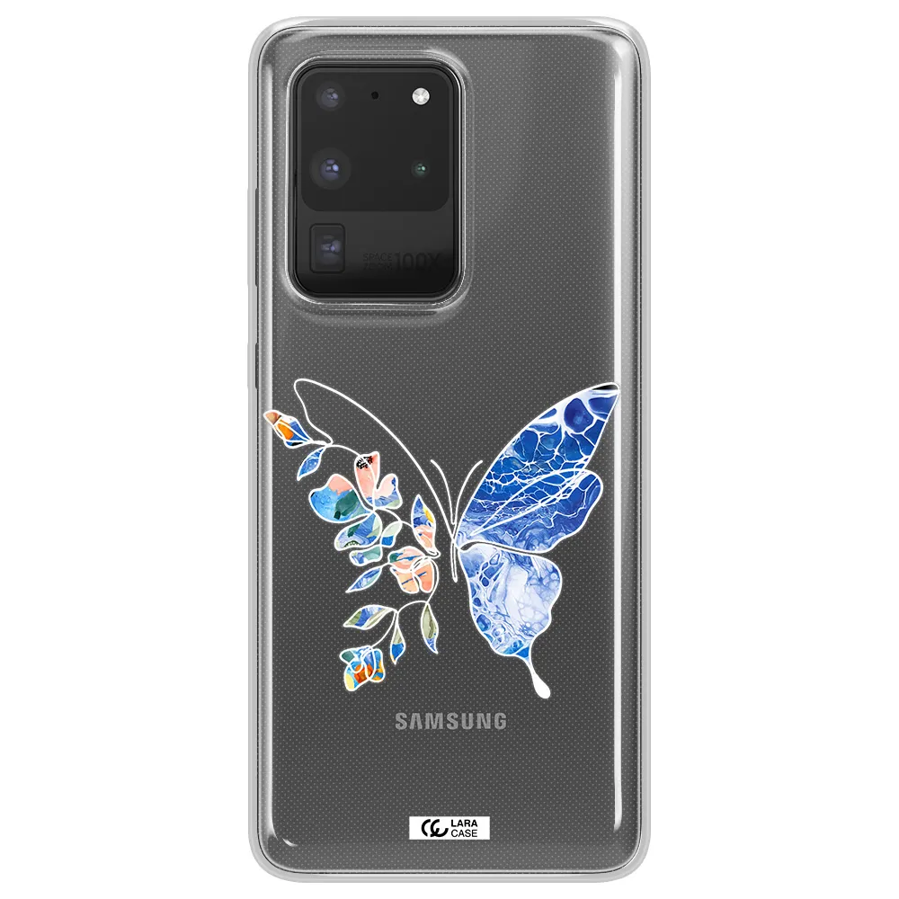 A White Background With Gold Text Samsung S20 Ultra Clear Tpu Case