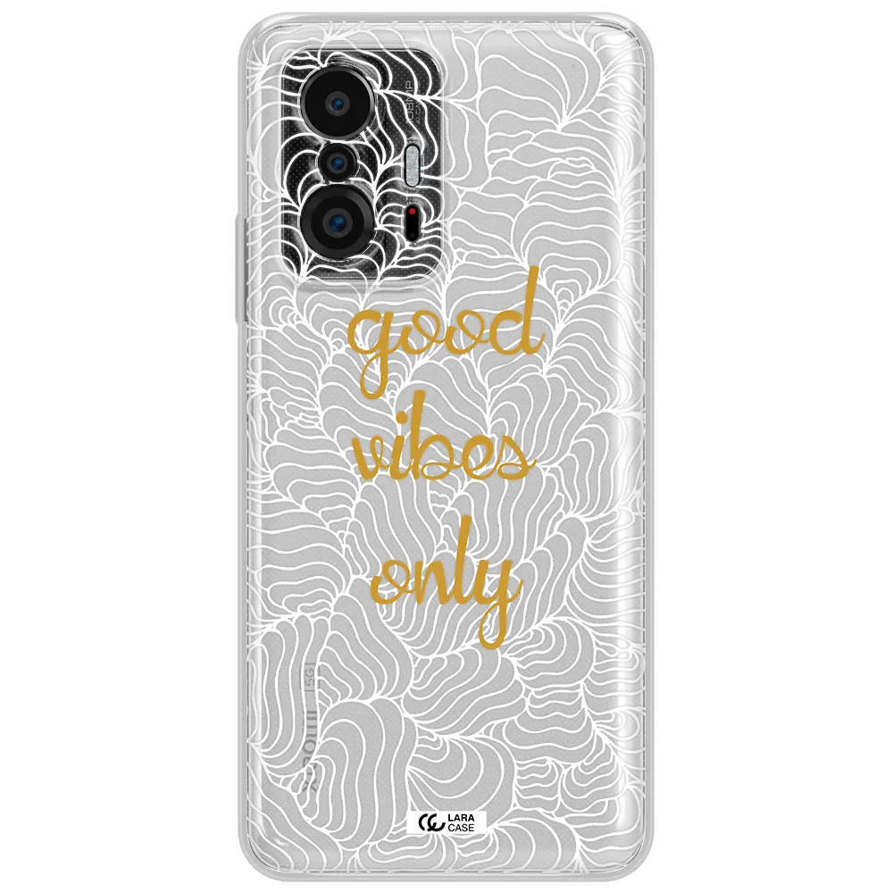A White Background With Gold Text Xiaomi 11T Clear Tpu Case