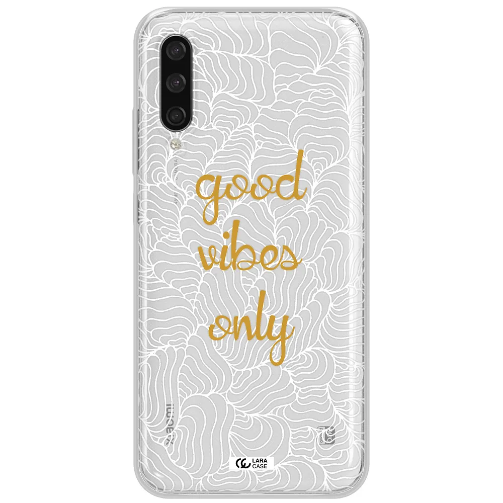 A White Background With Gold Text Xiaomi Mi A3 Clear Tpu Case