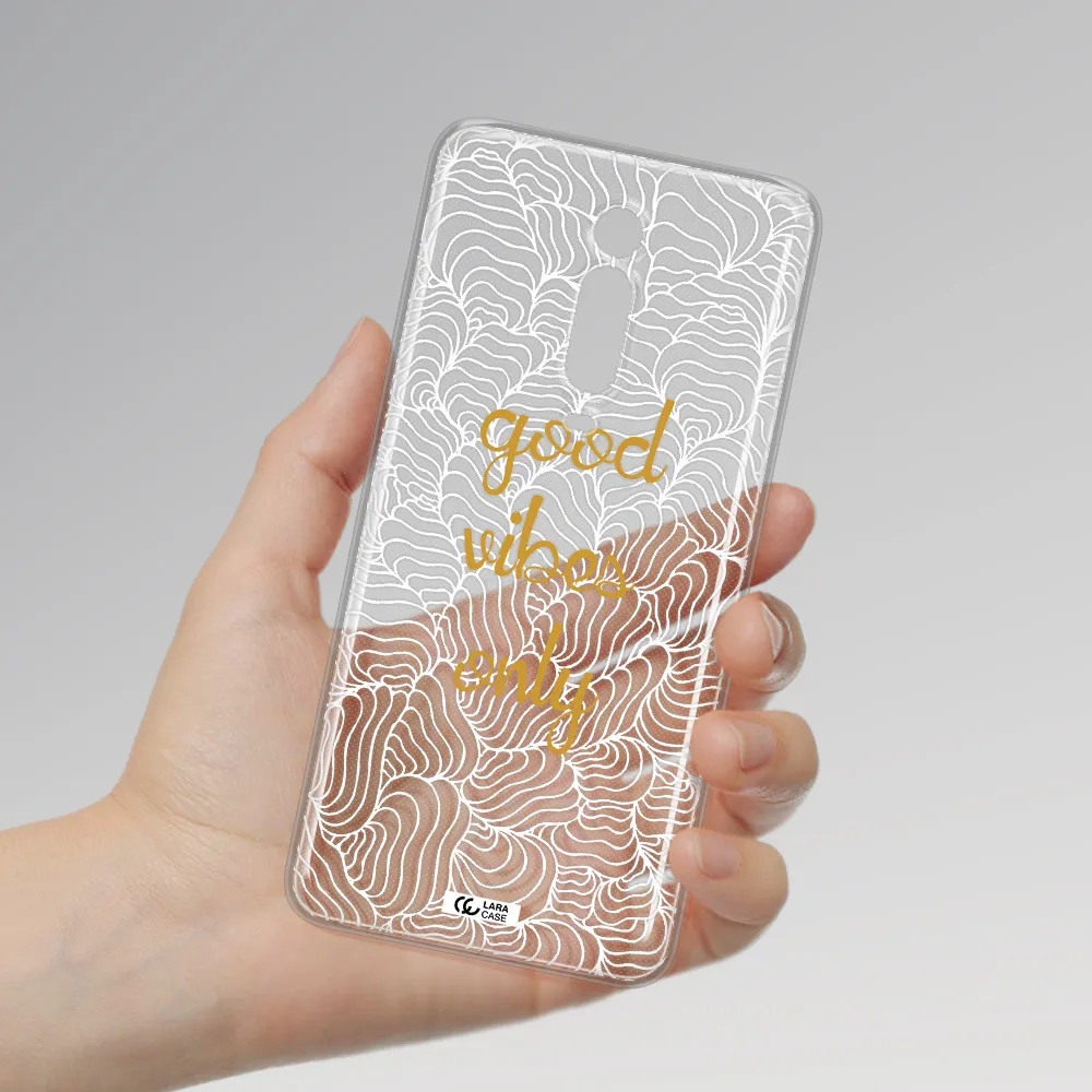 A White Background With Gold Text Xiaomi Redmi K20 Clear Tpu Case