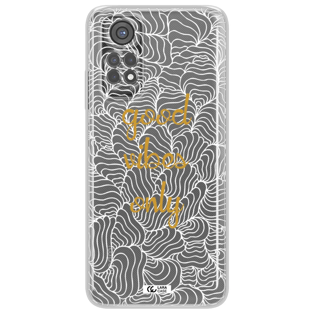 A White Background With Gold Text Xiaomi Redmi Note 11S Clear Tpu Case