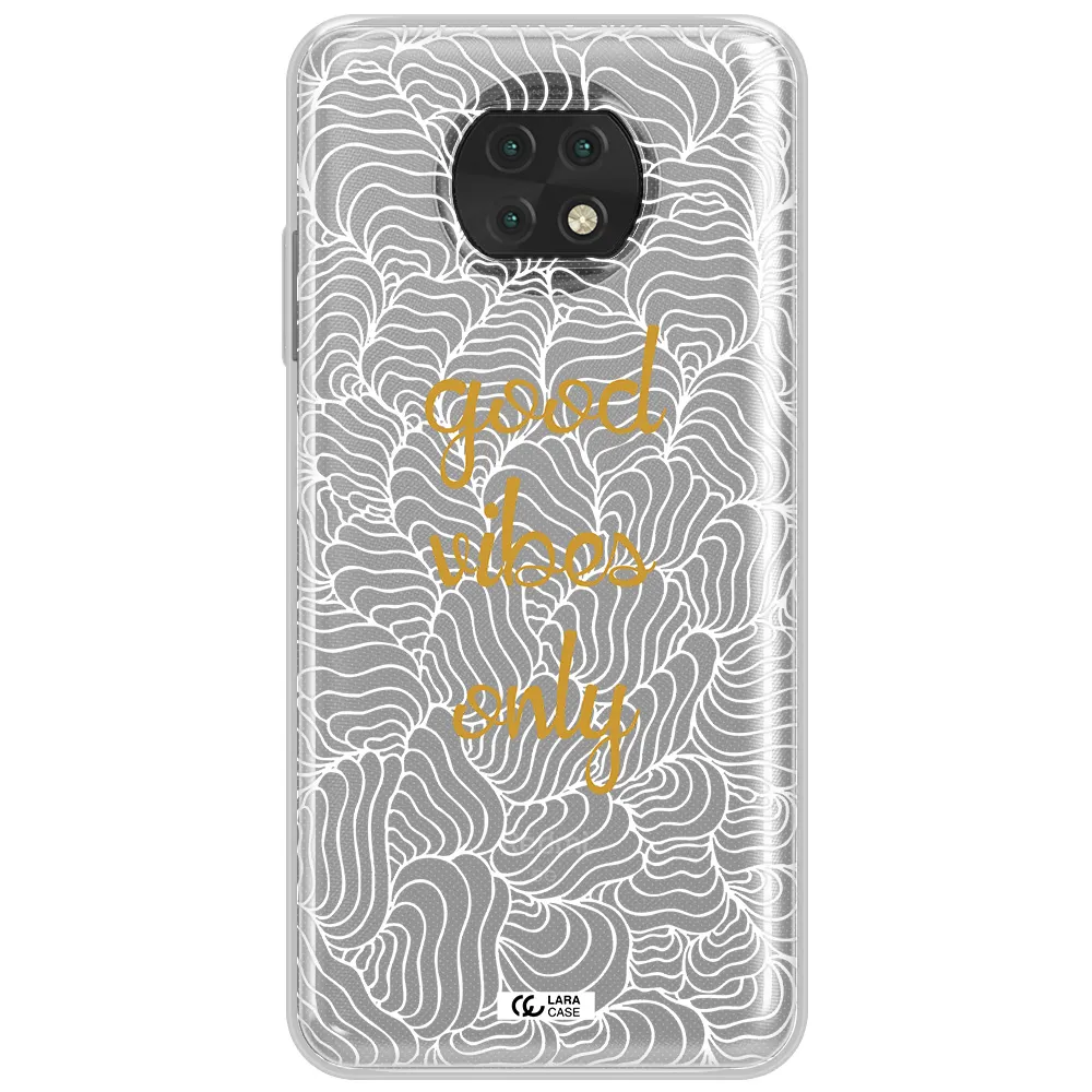 A White Background With Gold Text Xiaomi Redmi Note 9T Clear Tpu Case
