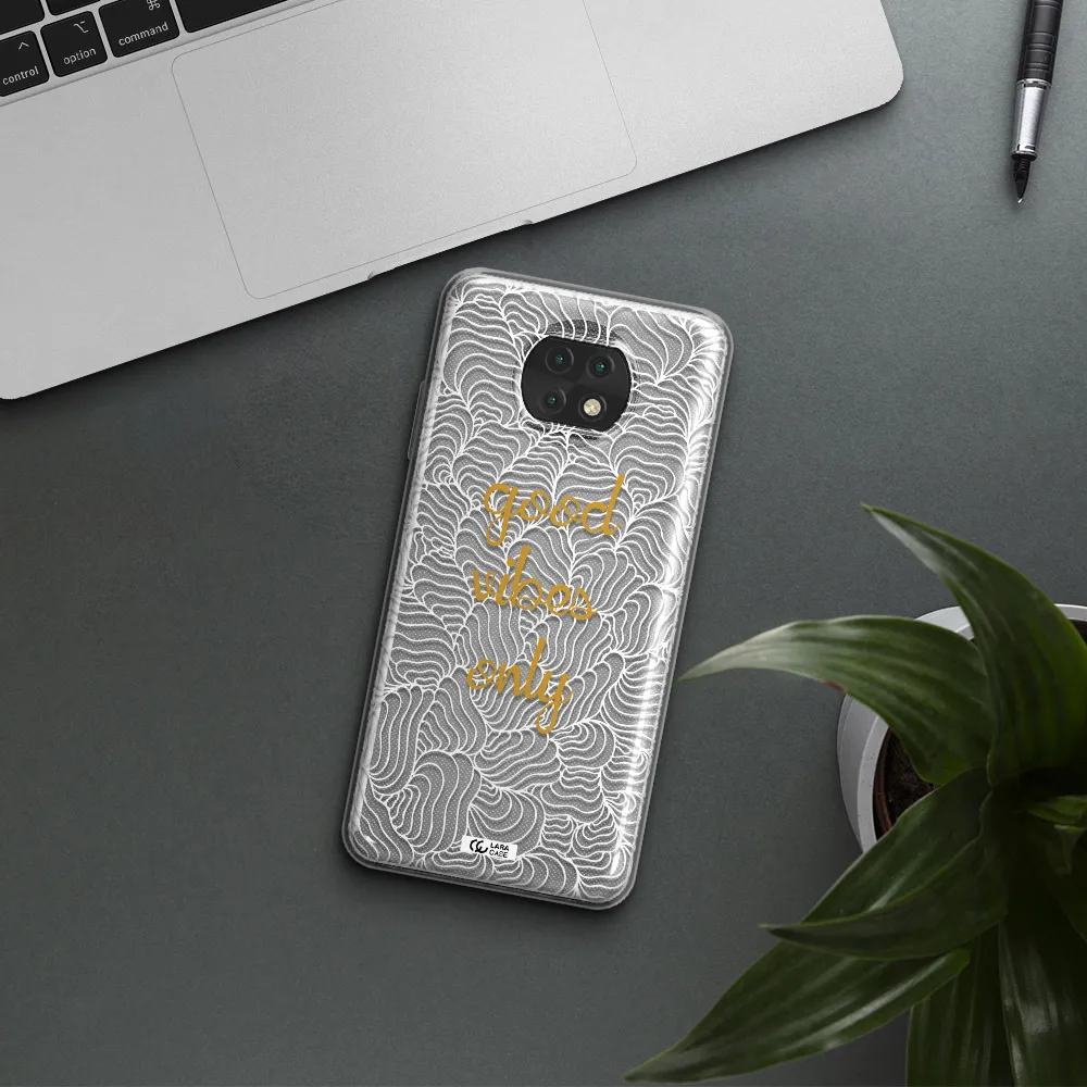 A White Background With Gold Text Xiaomi Redmi Note 9T Clear Tpu Case