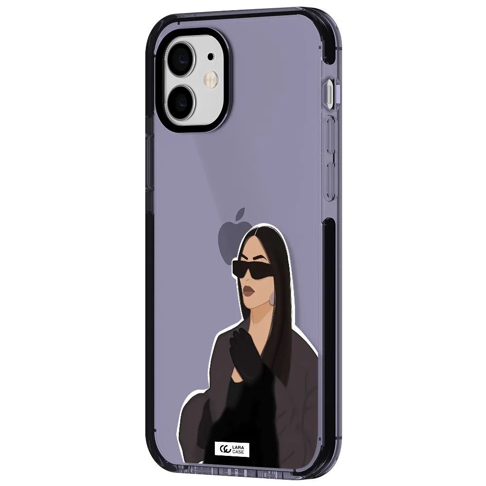 Minimalist Portrait Apple iPhone 11 impact Lilac Case
