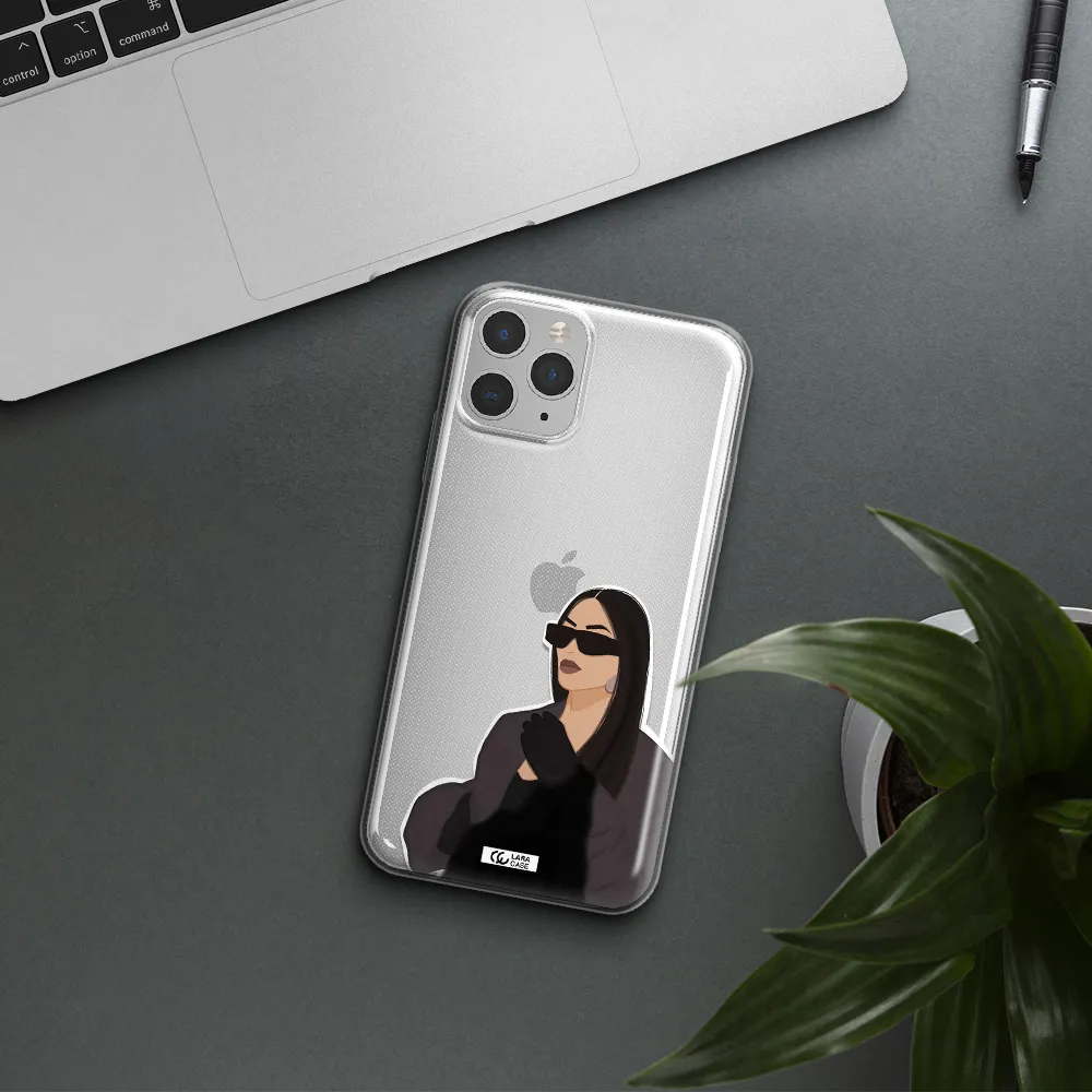 Minimalist Portrait Apple iPhone 11 pro max Clear TPU Case