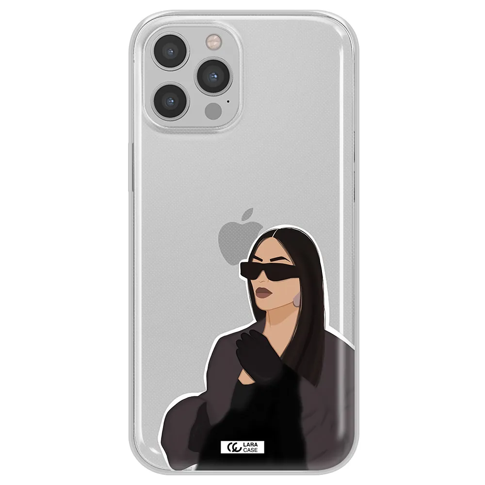Minimalist Portrait Apple iPhone 12 pro max Clear TPU Case