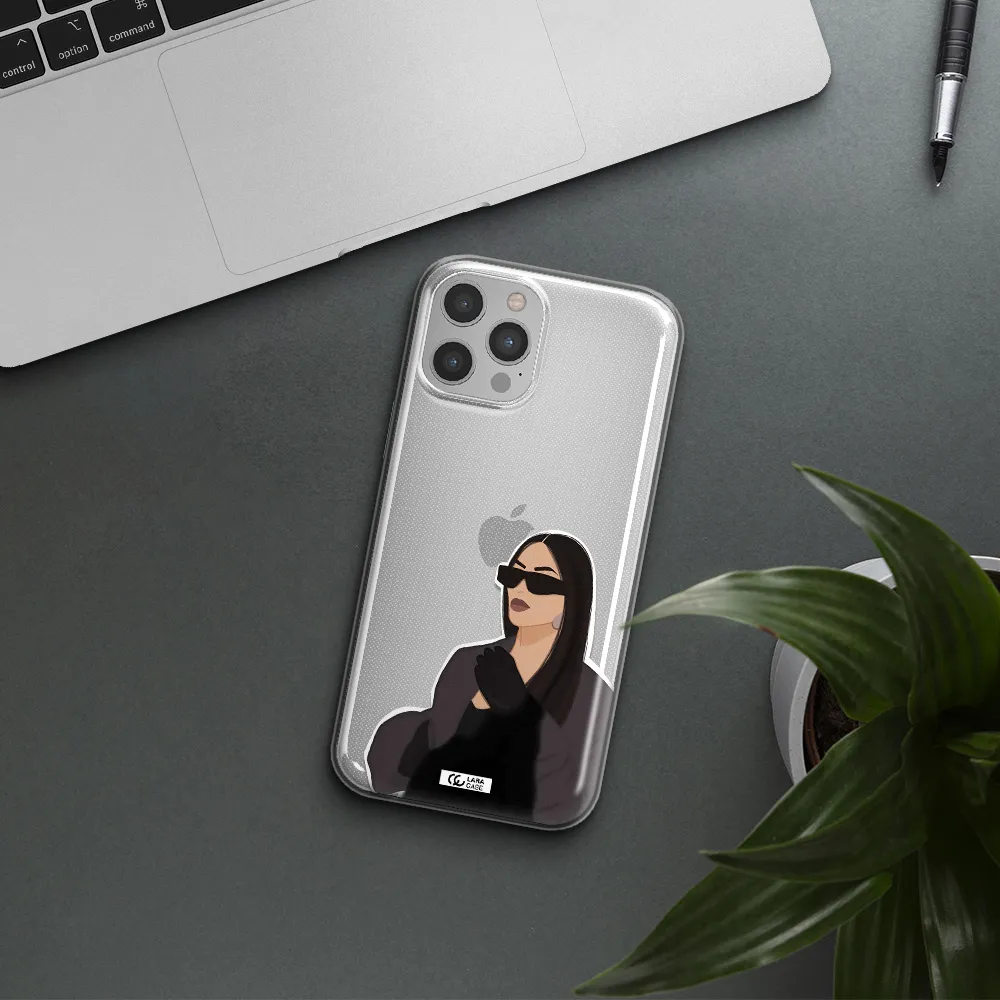 Minimalist Portrait Apple iPhone 12 pro max Clear TPU Case