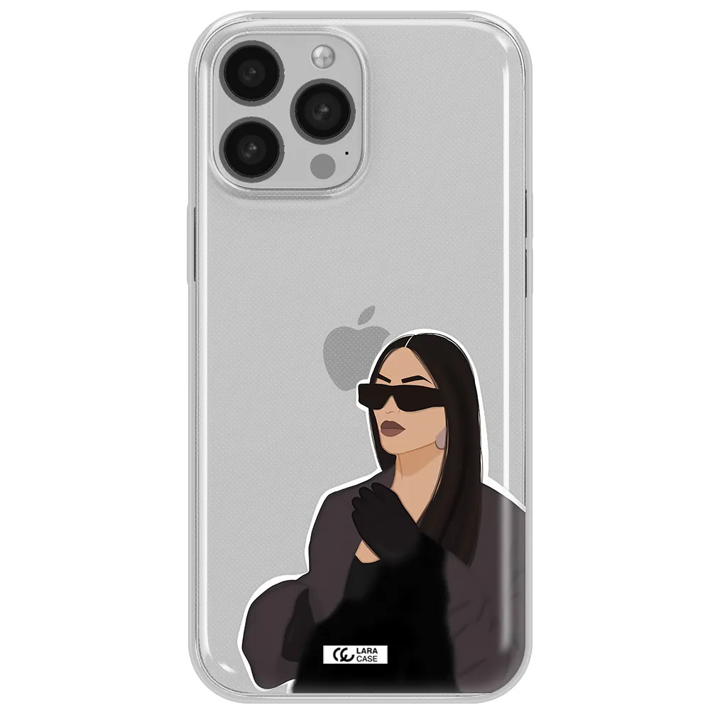 Minimalist Portrait Apple iPhone 13 Pro Clear TPU Case