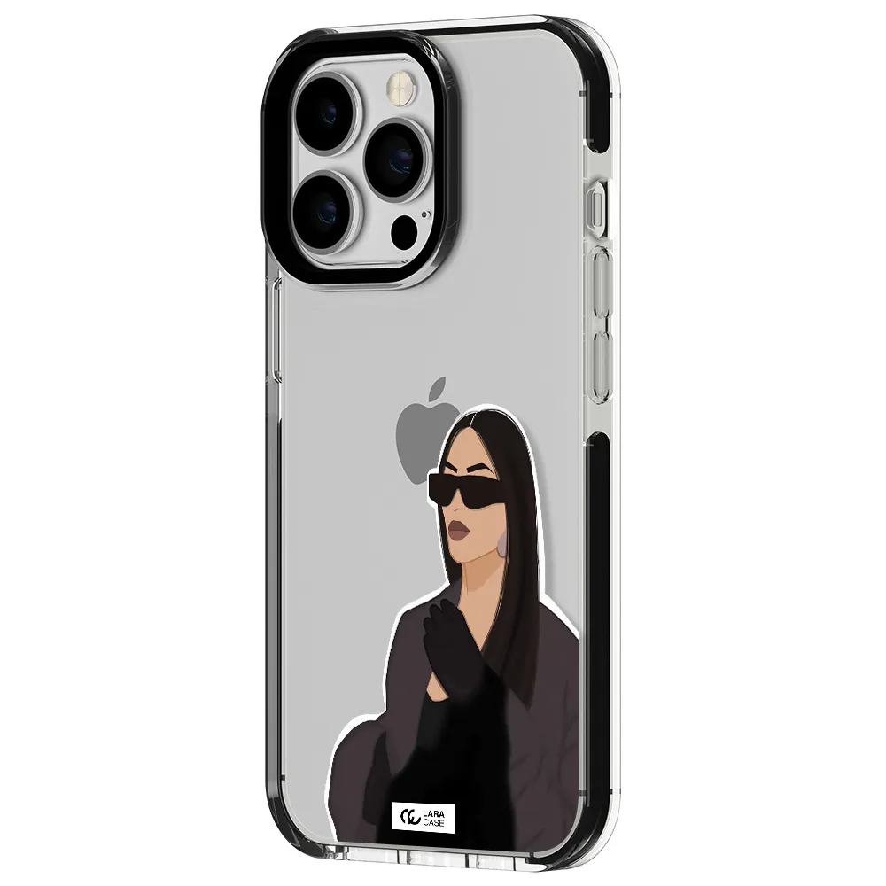 Minimalist Portrait Apple iPhone 13 Pro impact black border Case