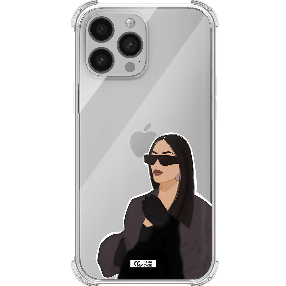 Minimalist Portrait Apple iPhone 13 Pro Max Clear PC Case