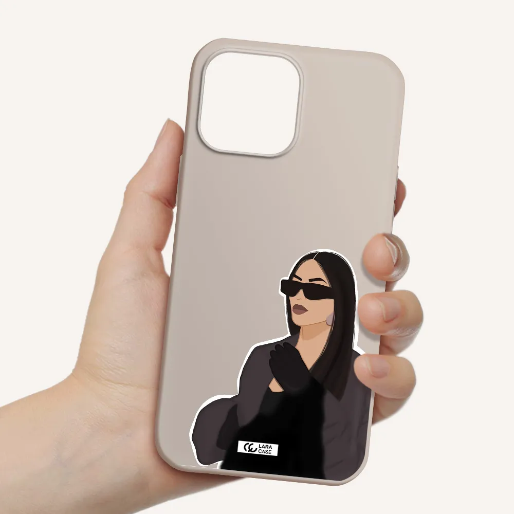 Minimalist Portrait Apple iPhone 13 Pro Silicone Stone Case