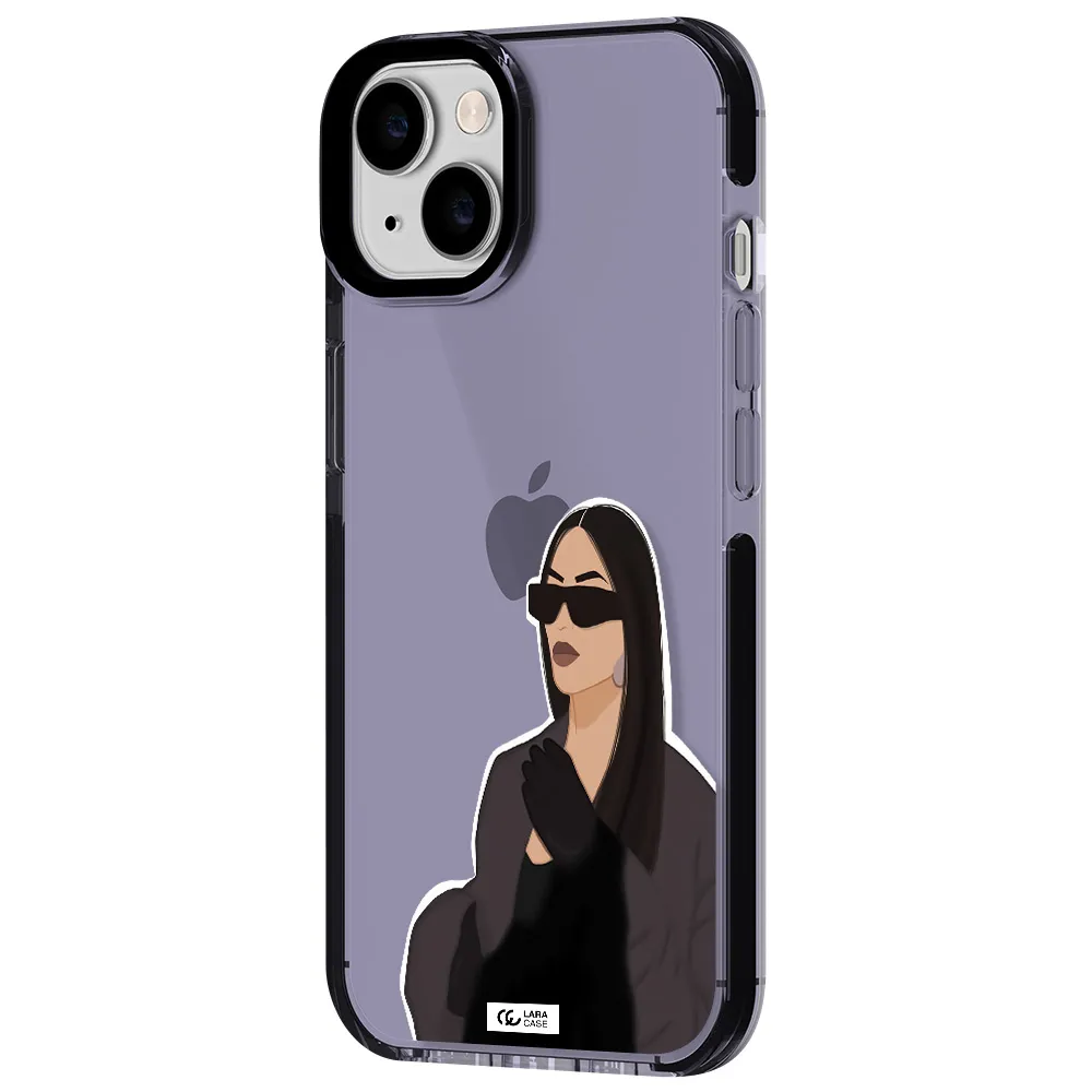 Minimalist Portrait Apple iPhone 14 impact Lilac Case