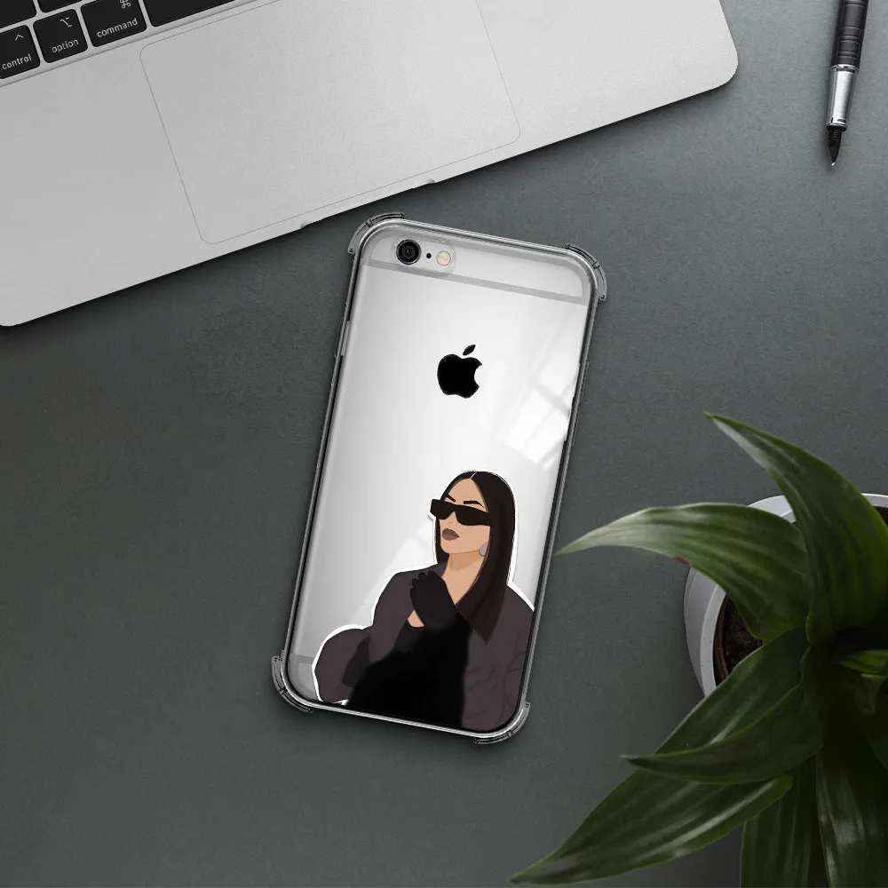 Minimalist Portrait Apple iPhone 6 Clear PC Case