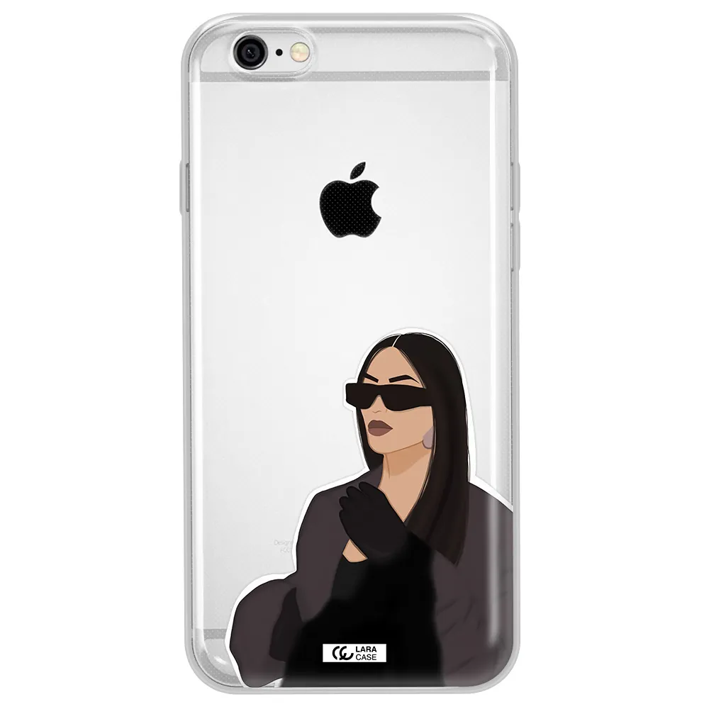 Minimalist Portrait Apple iPhone 6 Clear TPU Case