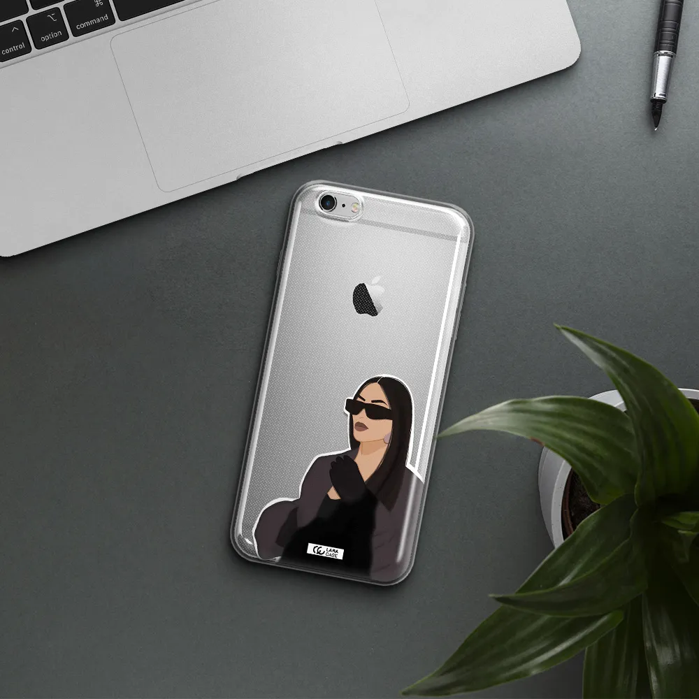 Minimalist Portrait Apple iPhone 6 s plus Clear TPU Case