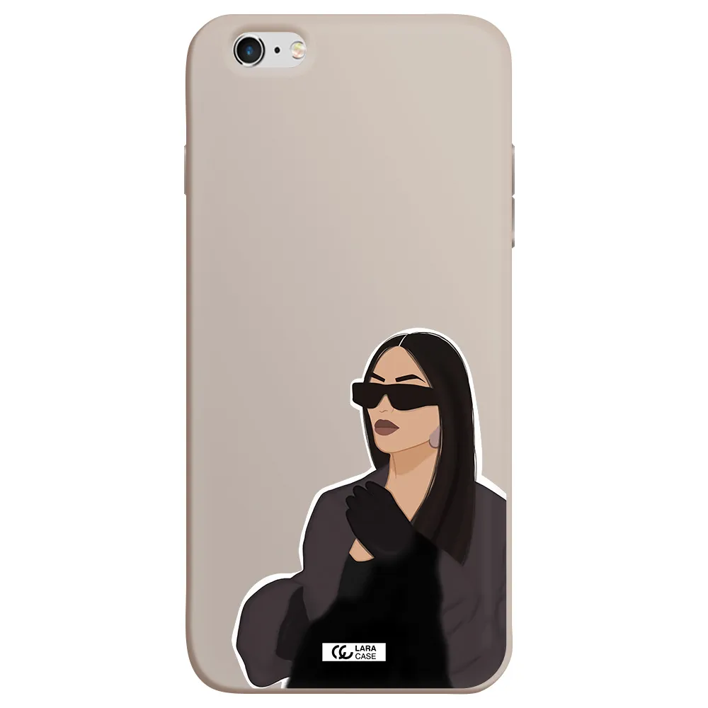 Minimalist Portrait Apple iPhone 6 s plus Silicone Stone Case