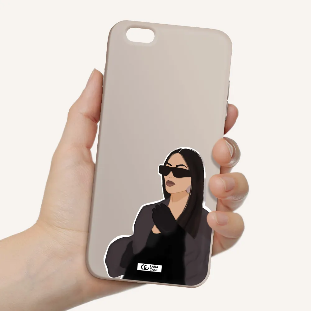 Minimalist Portrait Apple iPhone 6 s plus Silicone Stone Case